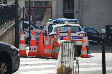 cones police